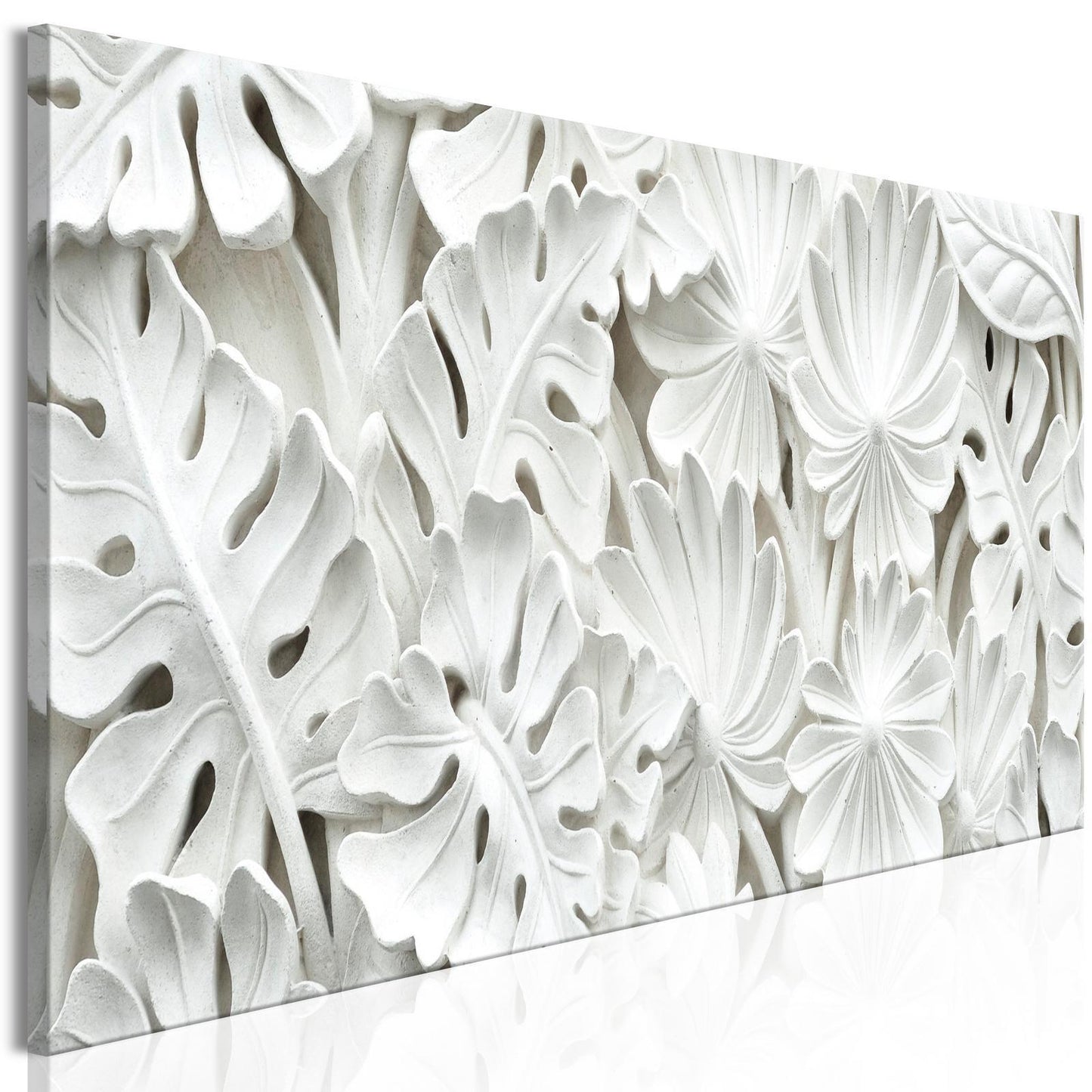 Leinwandbild Alabaster Garden – Florale Eleganz in zarten Tönen