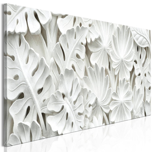 Leinwandbild Alabaster Garden – Florale Eleganz in zarten Tönen