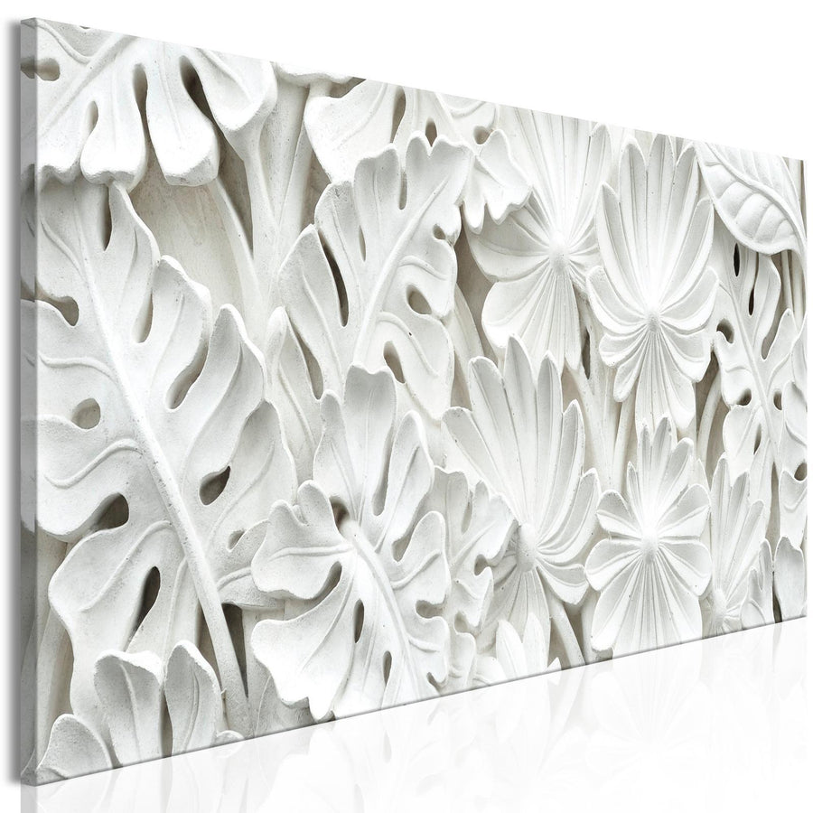 Leinwandbild Alabaster Garden – Florale Eleganz in zarten Tönen
