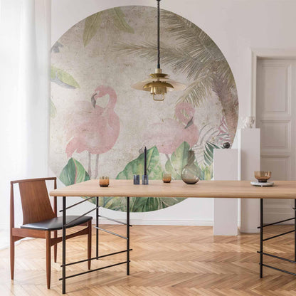 Runde Fototapete - Birds in the jungle