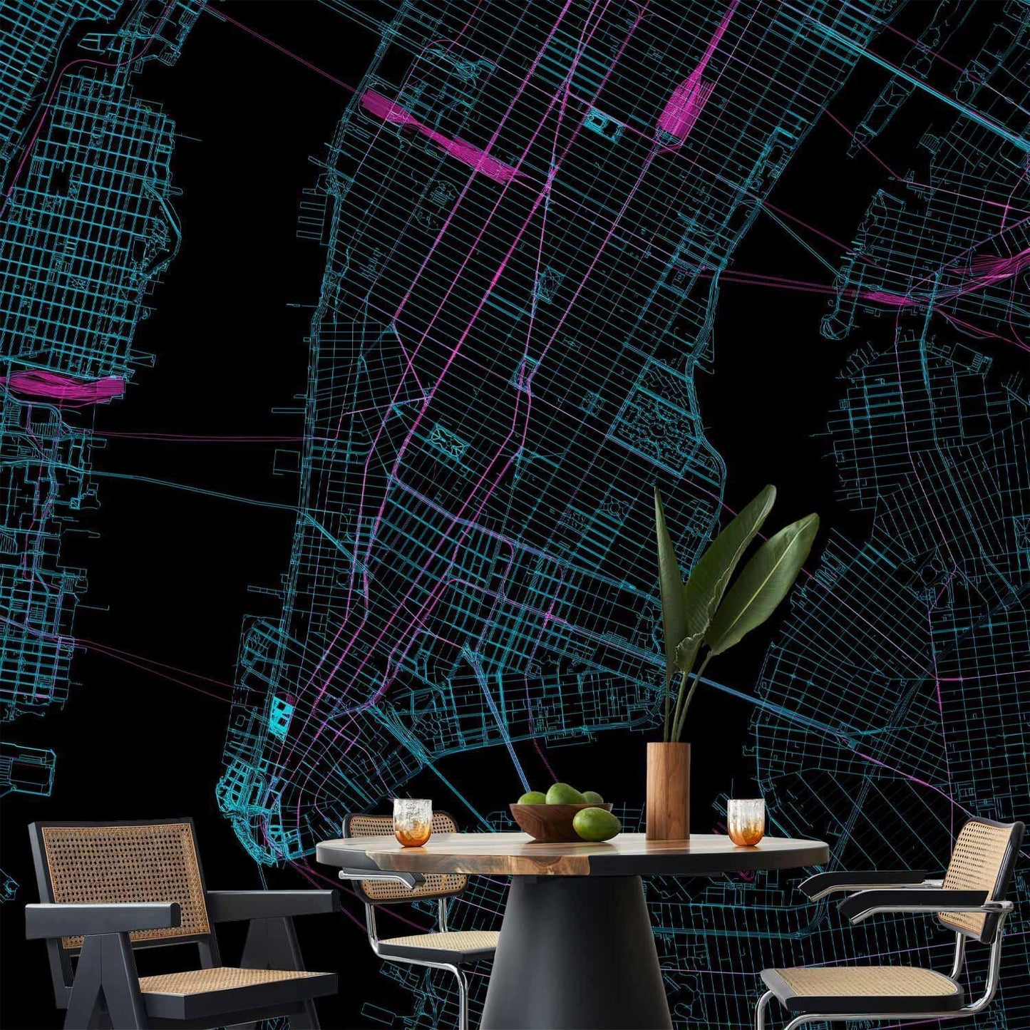 Fototapete - Blue Manhattan Artgeist