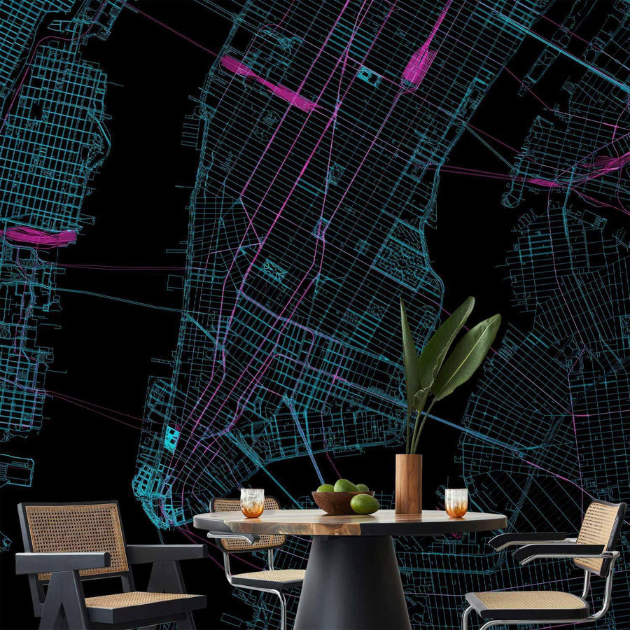 Fototapete - Blue Manhattan Artgeist