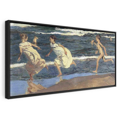Leinwandbild - Running along the Beach (Joaquín Sorolla y Bastida) Artgeist