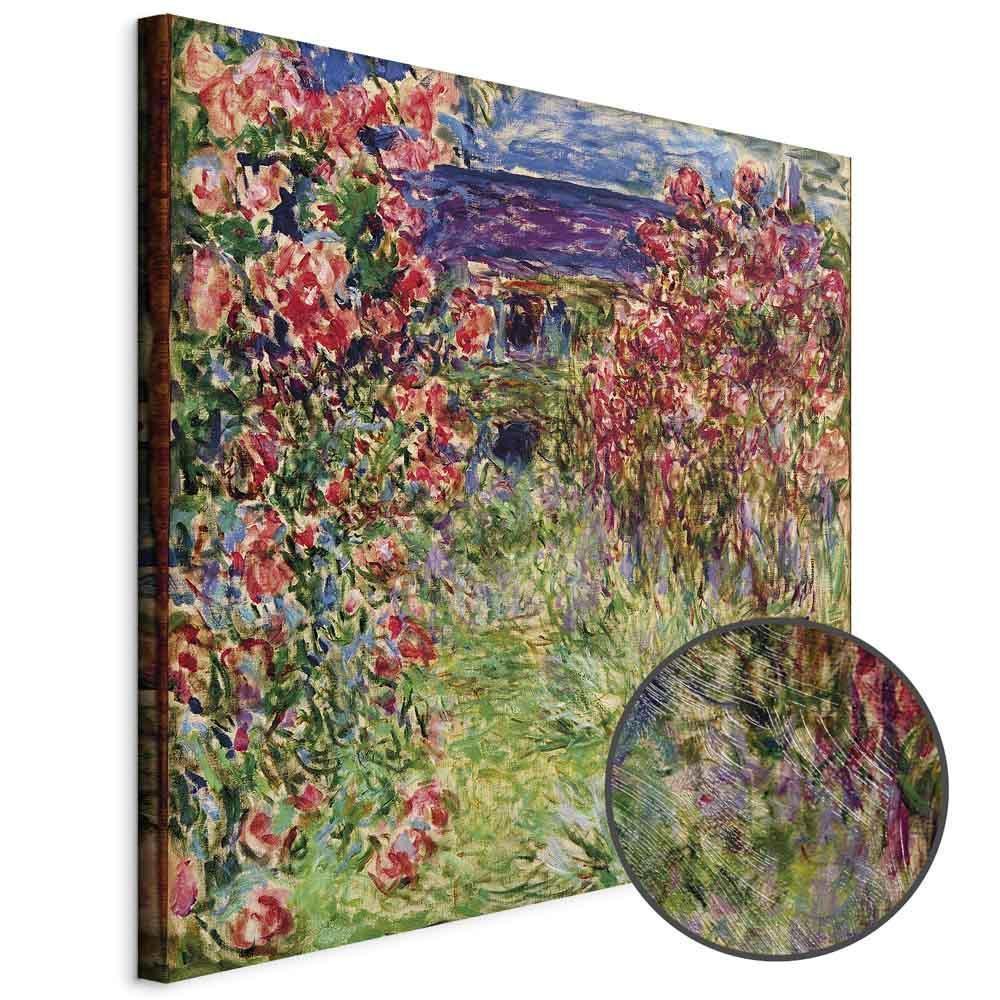 Leinwandbild - Claude Monet – La maison dans les roses