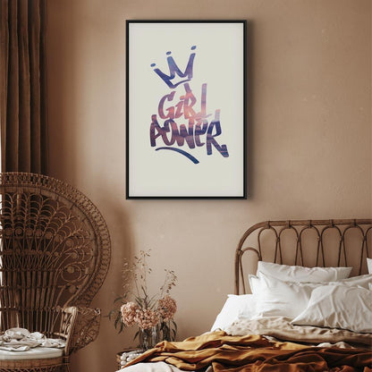 Leinwandbild - Girl Power (1 Part) Vertical