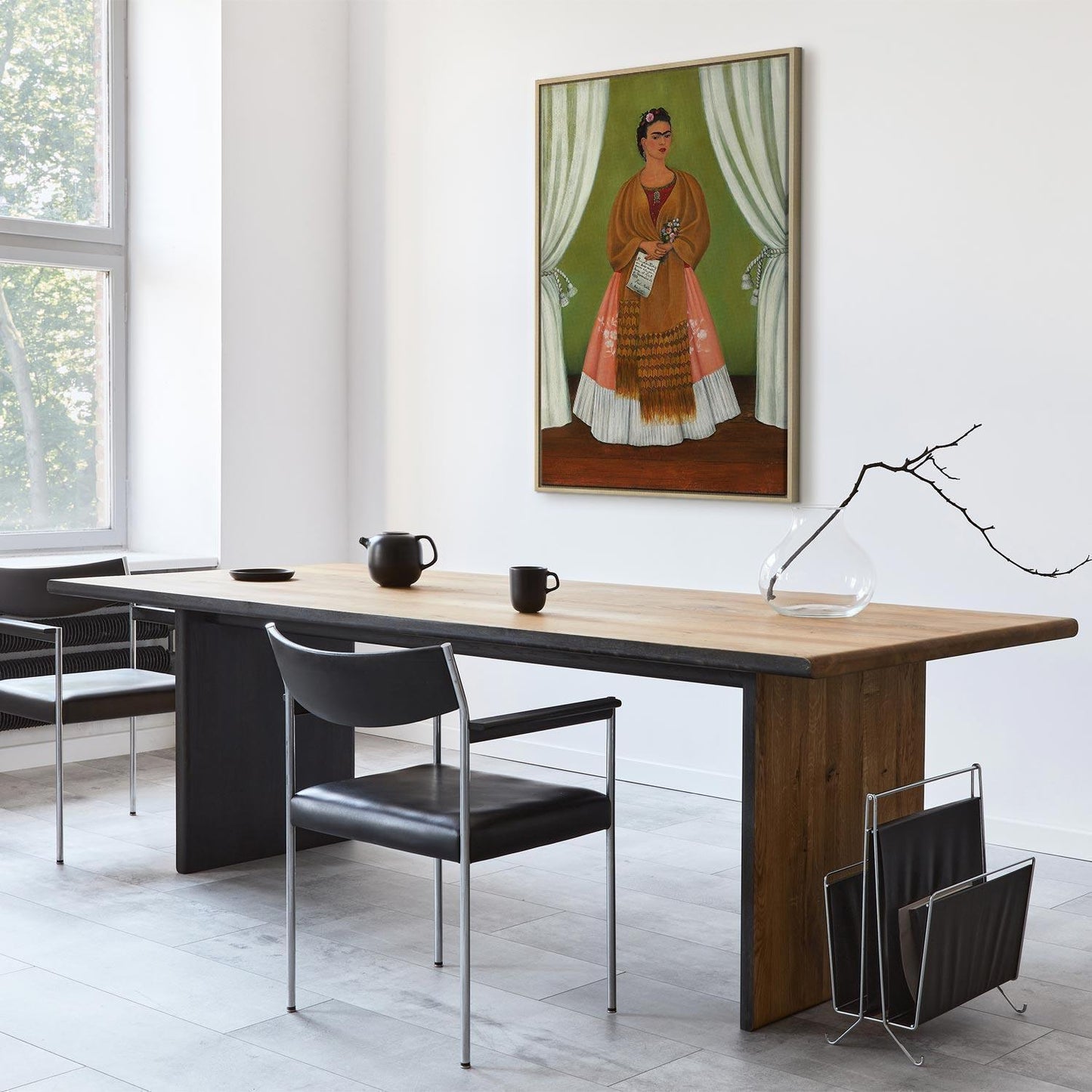 Leinwandbild - Frida Kahlo – Self-Portrait Dedicated to Leon Trotsky