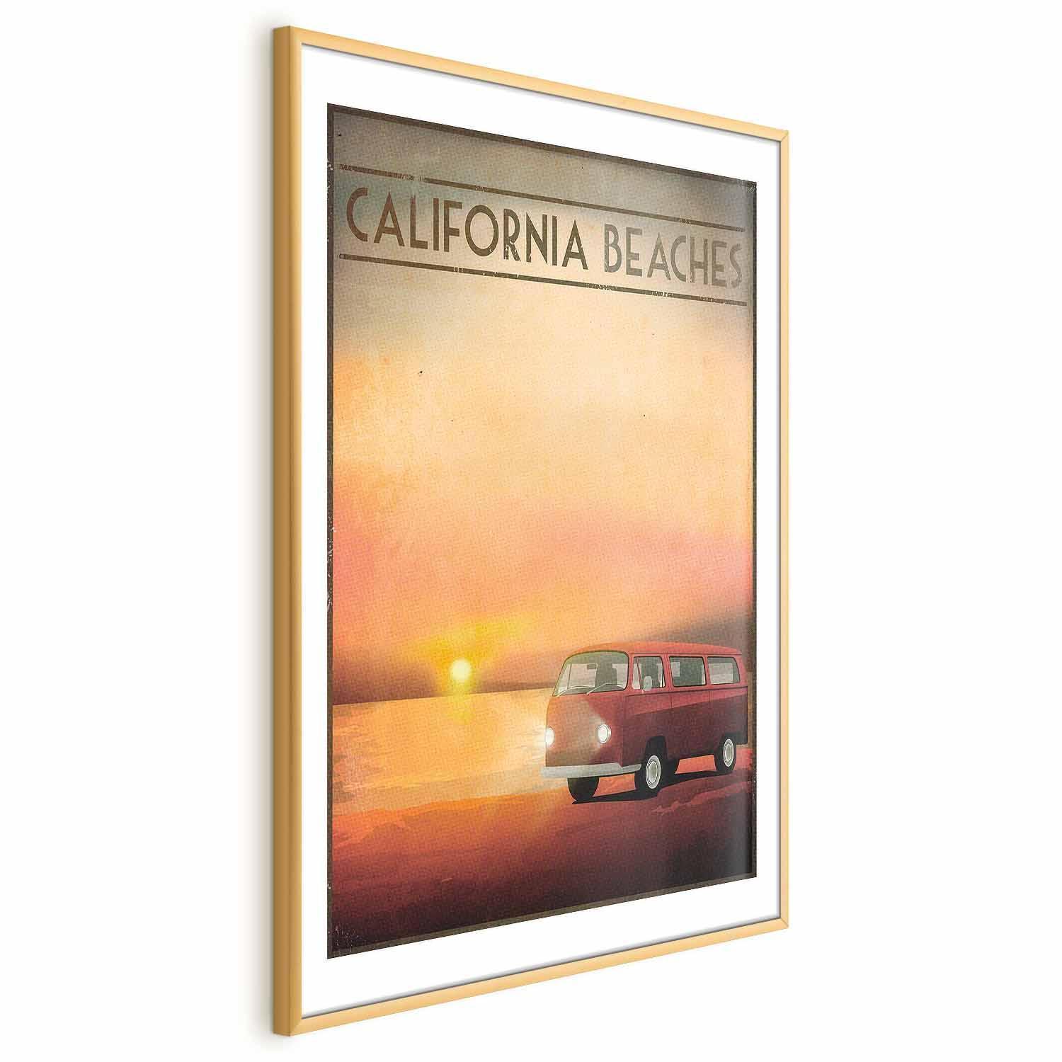 Poster - California Beaches Artgeist
