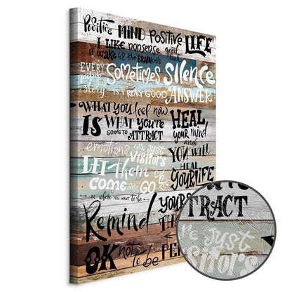 Leinwandbild - Positive Affirmations