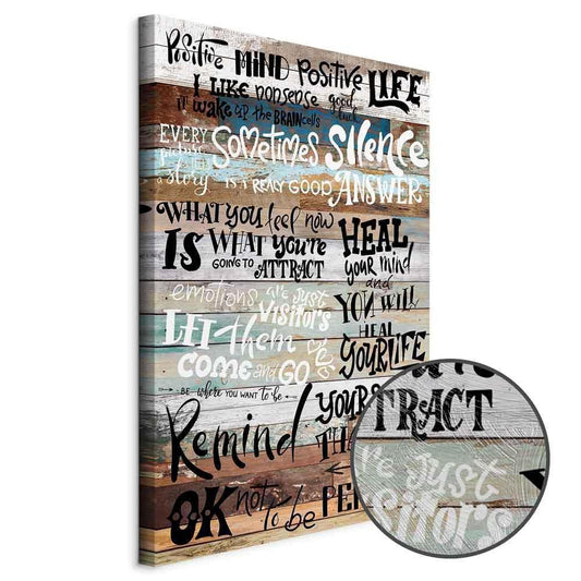 Leinwandbild - Positive Affirmations
