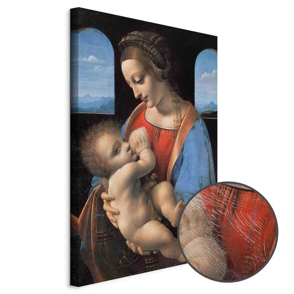 Leinwandbild - Leonardo da Vinci – Madonna Litta