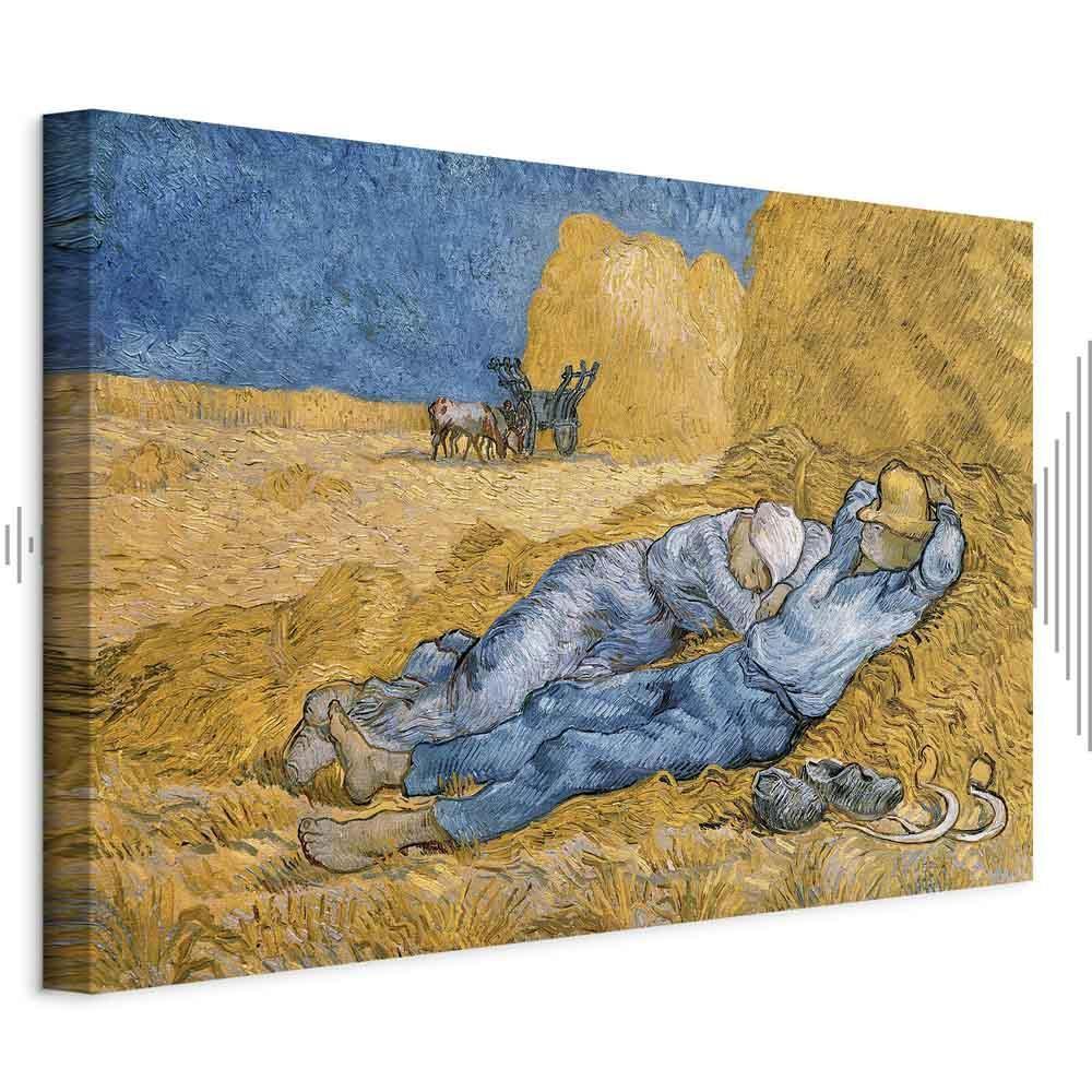 Leinwandbild Mittagsruhe Vincent van Gogh – Ländliche Idylle
