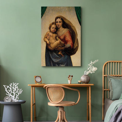 Leinwandbild - Raphael – Sistine Madonna (fragment)