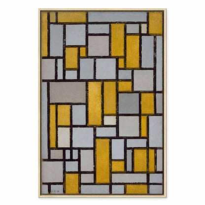 Leinwandbild - Piet Mondrian – Composition with grid 5