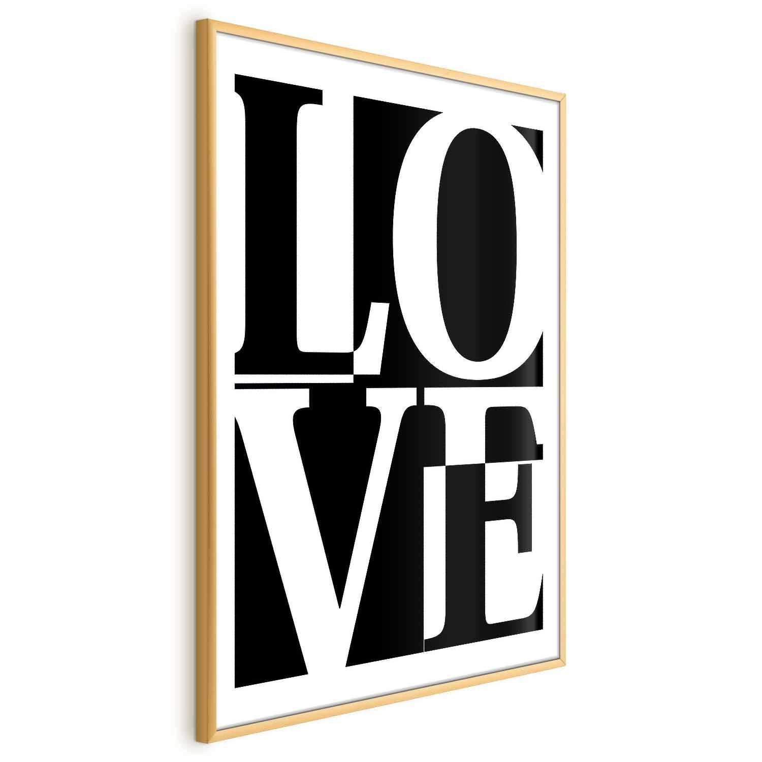 Poster - Black-and-White Love Artgeist