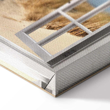 Leinwandbild - Window: View of the Beach