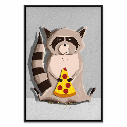 Leinwandbild - Gourmand Raccoon (1 Part) Vertical