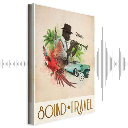 Leinwandbild - Sound Travel (1 Part) Vertical