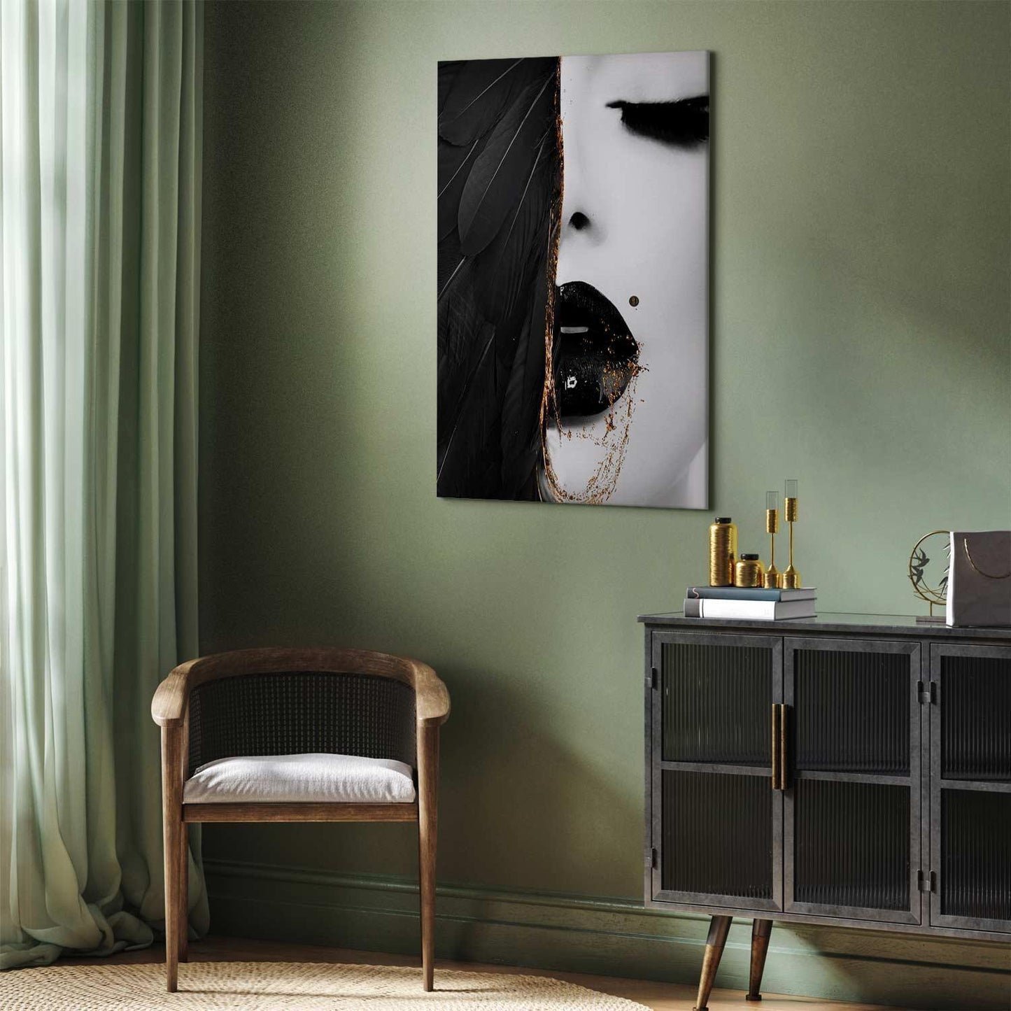 Leinwandbild mit Engelsmotiv – Ausdrucksstark & elegant