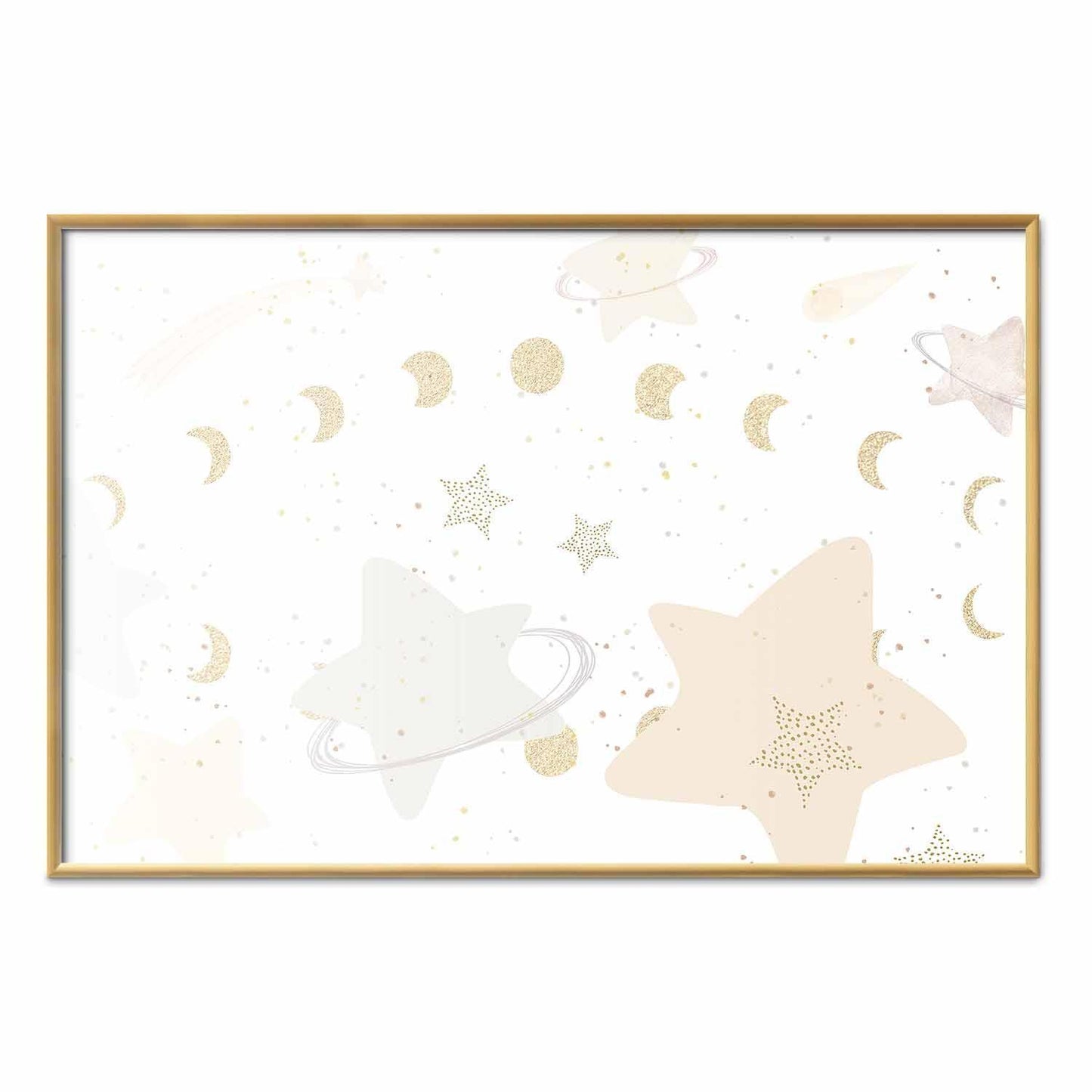 Poster - Moon and Stars