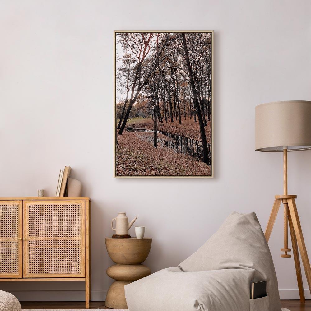 Leinwandbild - Autumn Walk (1 Part) Vertical