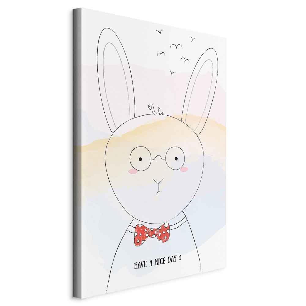 Leinwandbild - Greetings from Rabbit (1 Part) Vertical
