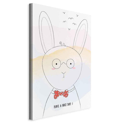 Leinwandbild - Greetings from Rabbit (1 Part) Vertical