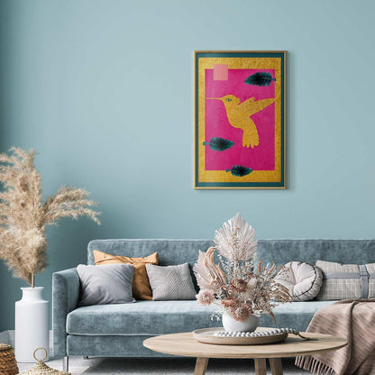 Poster - Golden Hummingbird Artgeist