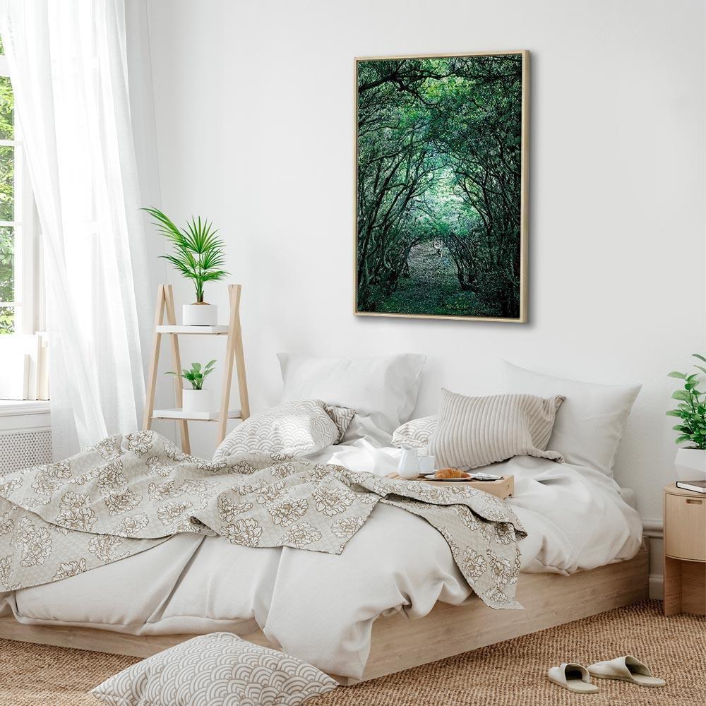 Leinwandbild - Green Pergola (1 Part) Vertical