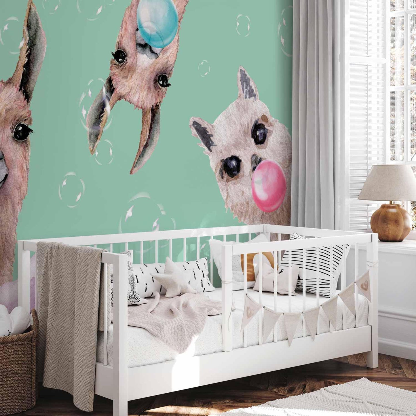 Fototapete - Crazy Llamas