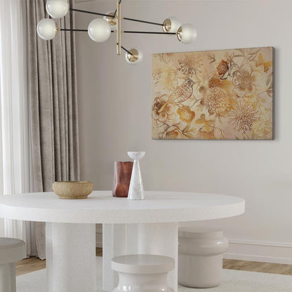 Leinwandbild - Golden Mosaic of Nature (1 Part) Wide