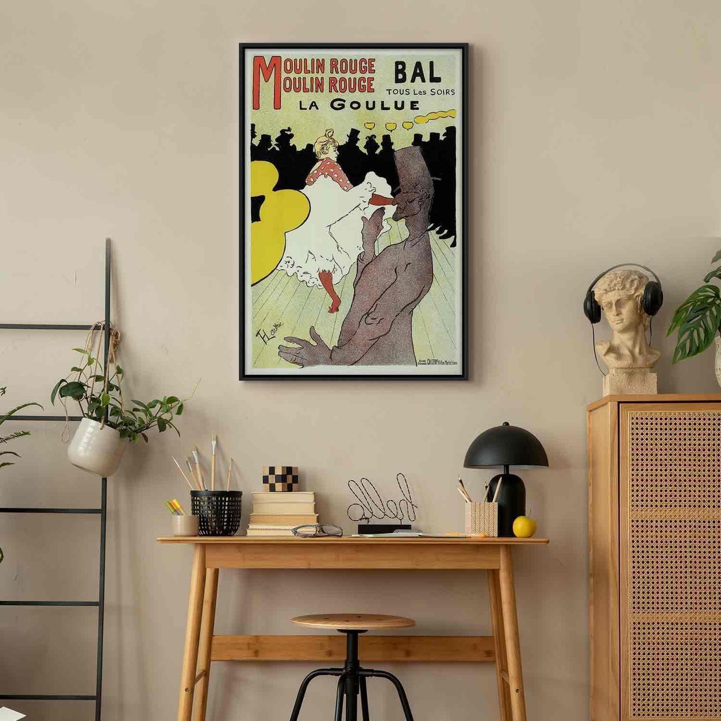 Leinwandbild - Henri de Toulouse-Lautrec – Moulin Rouge – La Goulue