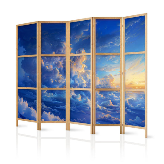 Japanischer Paravent - When the Sky Becomes a Canvas: Artistic Creation of Nature in the Clouds Artgeist