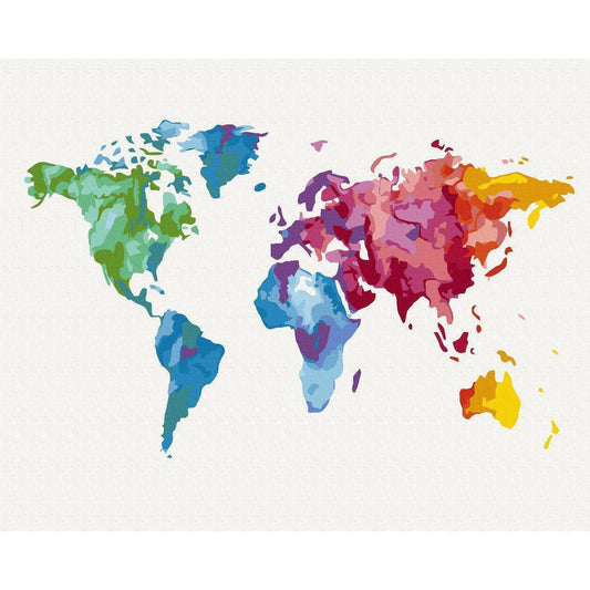 Malen nach Zahlen - Colours of the World