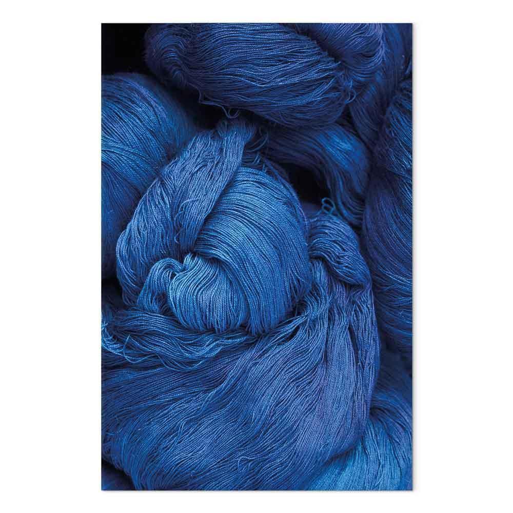 Leinwandbild - Blue Worsted (1 Part) Vertical