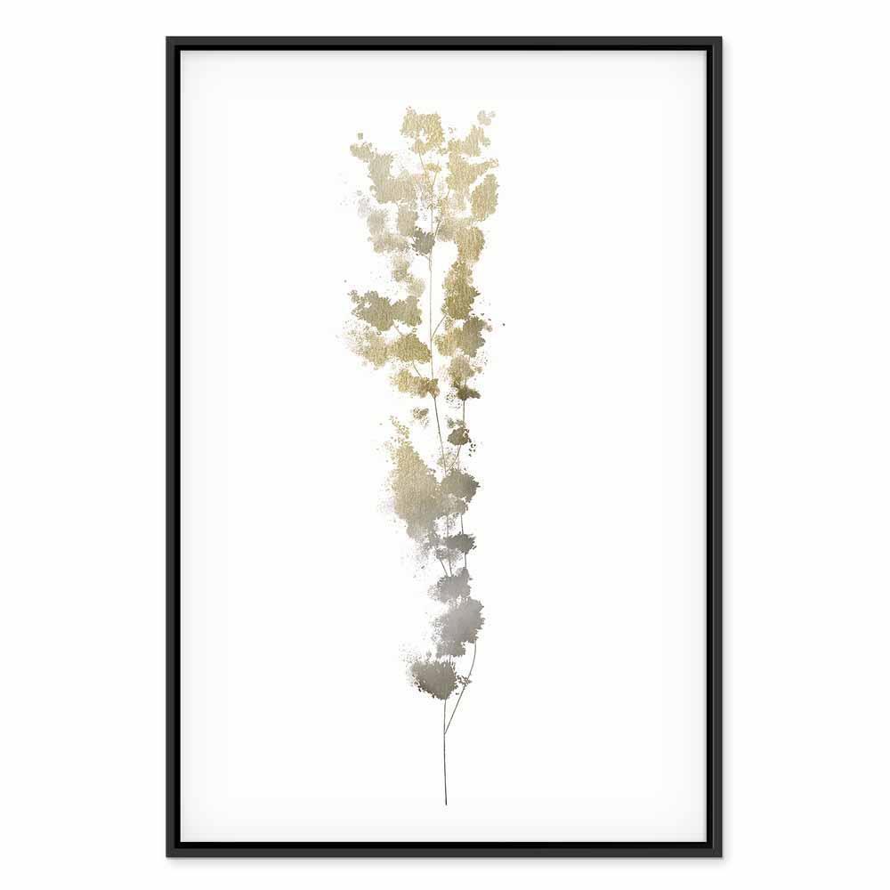 Leinwandbild - Golden Branch (1 Part) Vertical