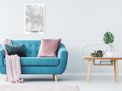 wandbild - Florence Map
