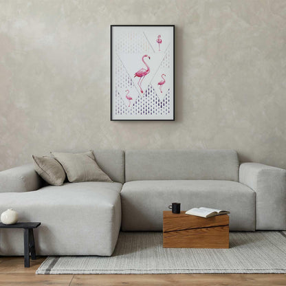 Poster - Flamingo Family