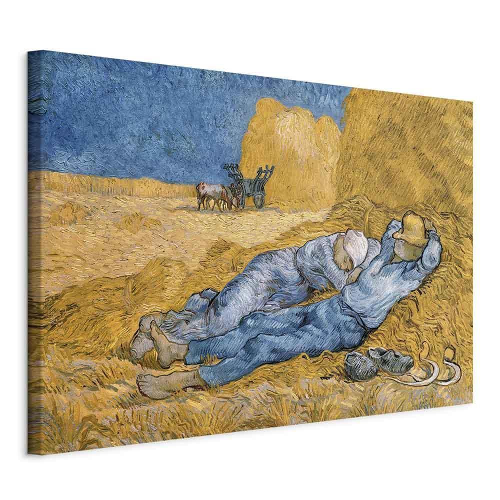 Leinwandbild Mittagsruhe Vincent van Gogh – Ländliche Idylle