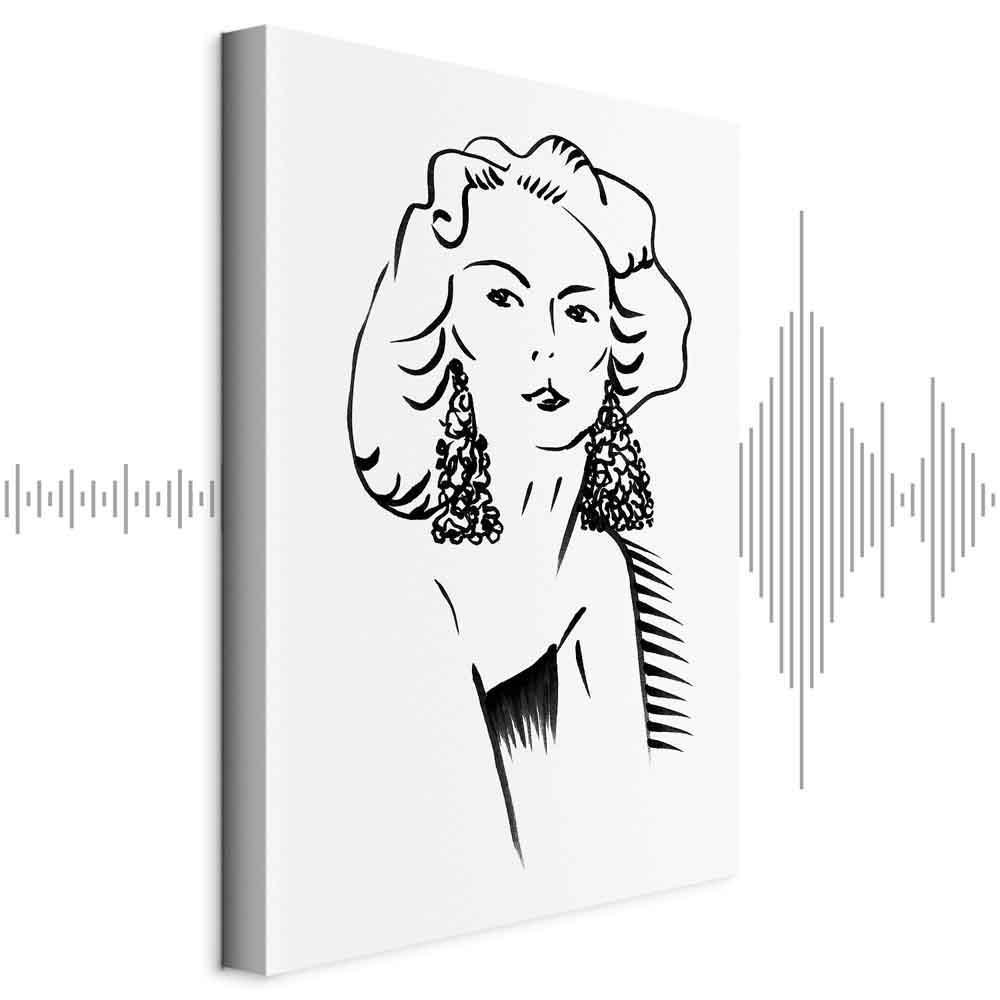 Leinwandbild - Romantic Blonde (1 Part) Vertical