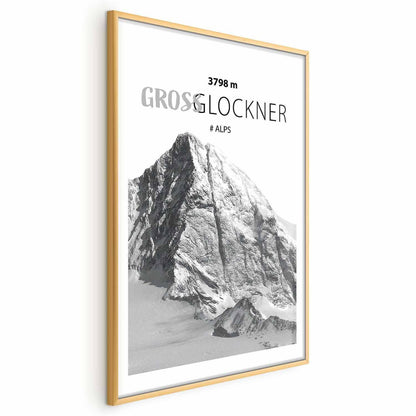Poster - Majestic mountain peak Glosslockner mountain crown mountain landscape