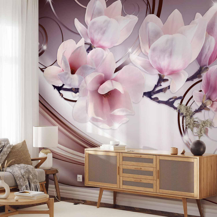 Tapete Magnolienblüten – Zarte Romantik für deine Wände Sawelt