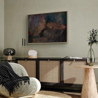 Leinwandbild - Copper Leaves (1 Part) Wide