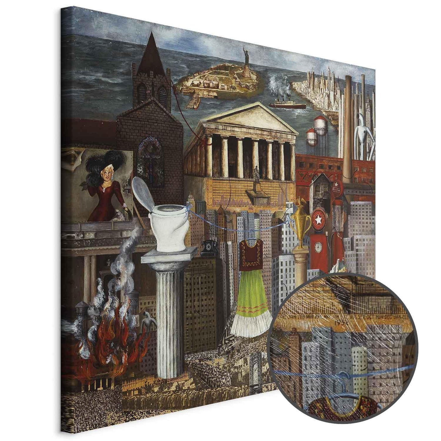 Leinwandbild - Frida Kahlo – My Dress Hangs There