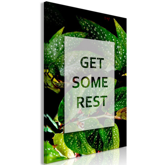 Leinwandbild - Get Some Rest (1 Part) Vertical Artgeist