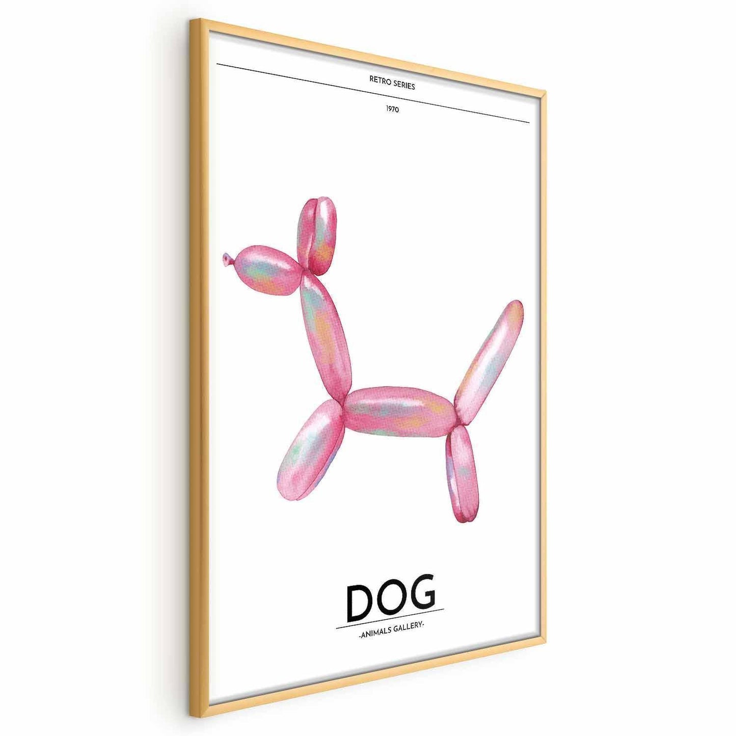 Poster - Holo-Dog - Colorful Retro Dog