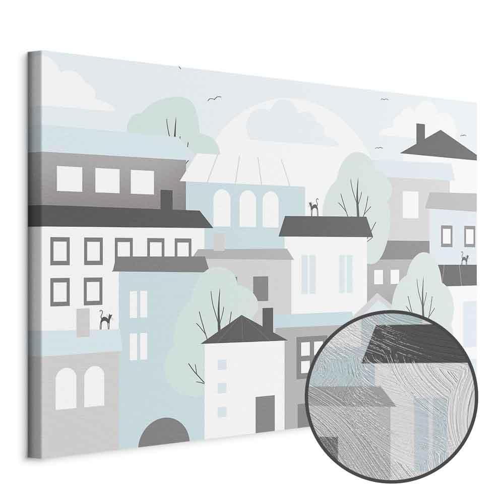 Leinwandbild - Colorful Town (1 Part) Wide