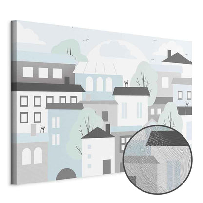 Leinwandbild - Colorful Town (1 Part) Wide