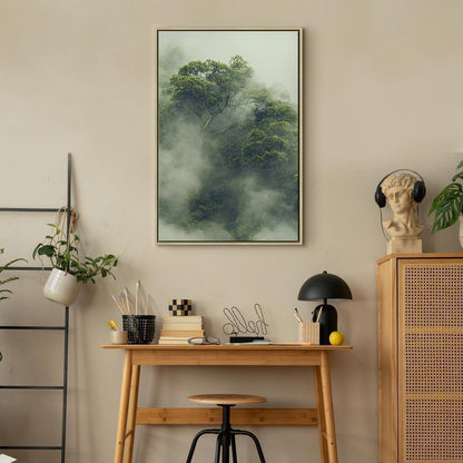 Leinwandbild - Foggy Amazon (1 Part) Vertical