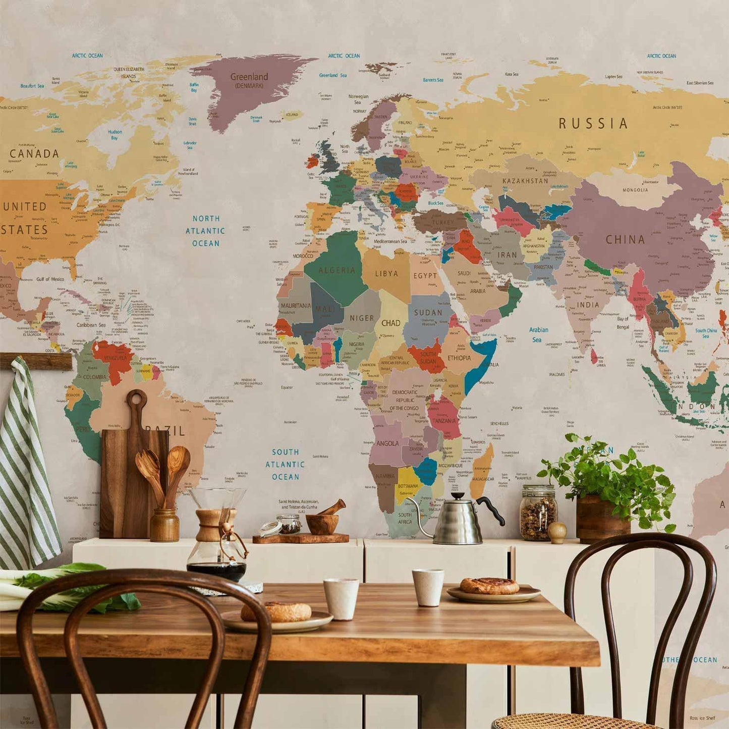 Fototapete - World Map Artgeist