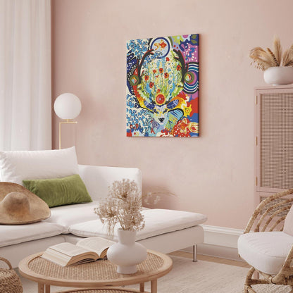 Malen nach Zahlen - Deer and Flowers